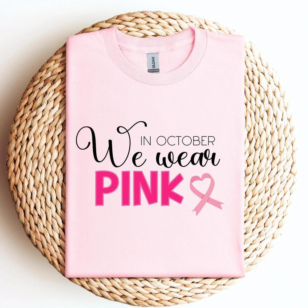 In October We Wear Tshirt, T-Shirt, Awareness